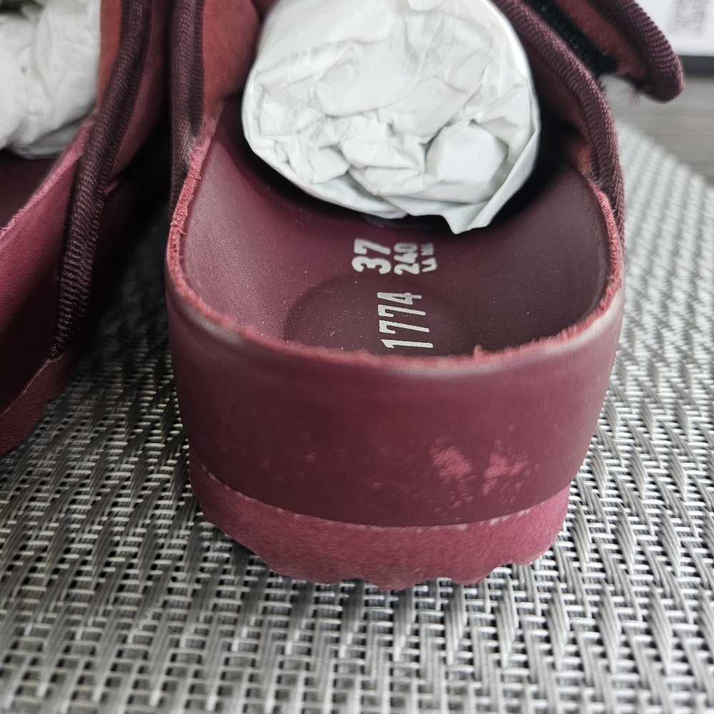 Birkenstock 1774 Burgundy Sandals NWT NIB - Picture 5 of 6